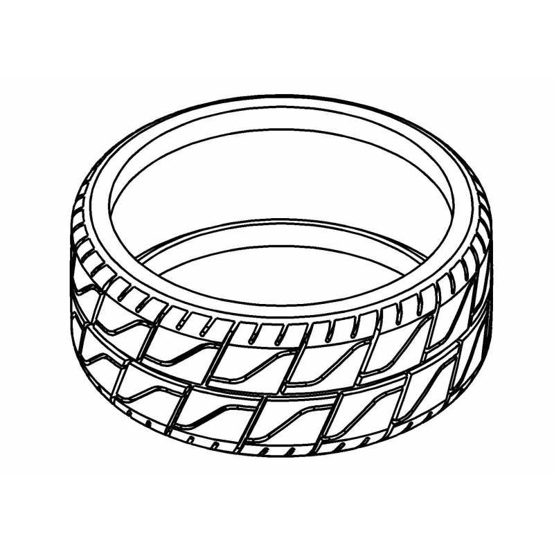 Tyre 180mm Asphalt WM