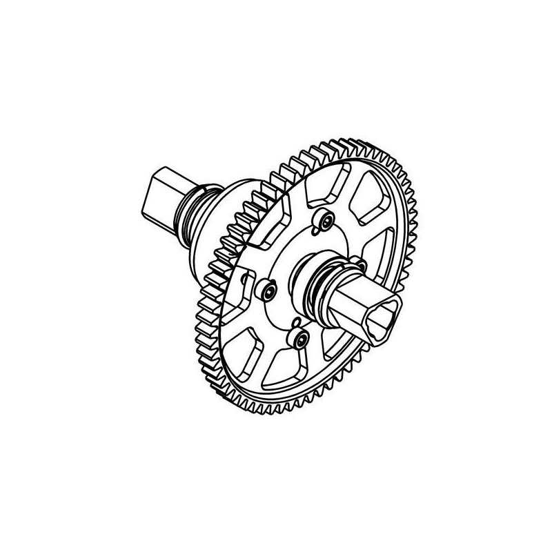 Center LSD Diff Alloy Case Assy 90&120 Deg Lock