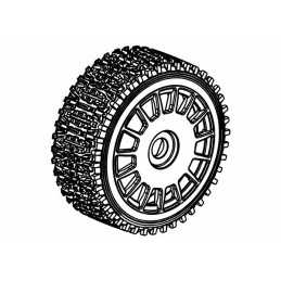 Tyre 160mm Dirt Xross Rally WM + Wheel