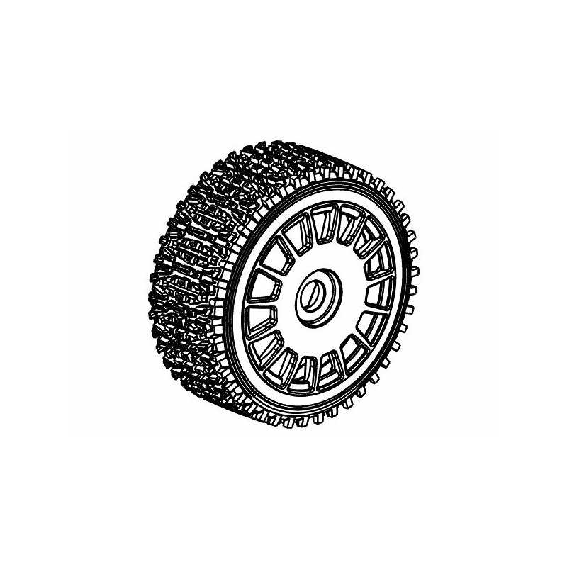 Tyre 160mm Dirt Xross Rally WM + Wheel