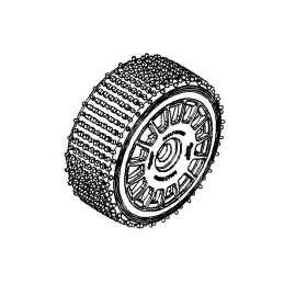 Tyre 160mm Micro Stud BS + Wheel