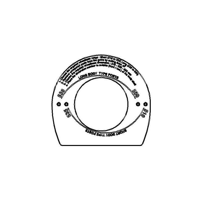 Body WheelArc Cutting Guide 510-535-550mm