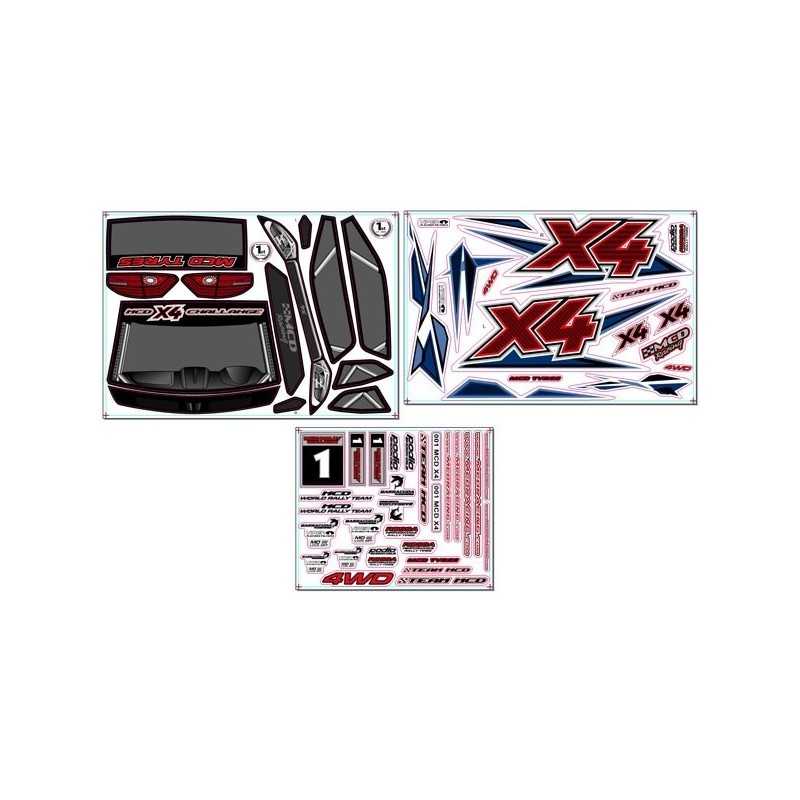 Rally X4 Decal Set